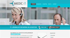 Desktop Screenshot of medic-it.no